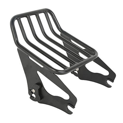 TCT-MOTORPARTS Black Sissy Bar Upright Passenger Backrest w/Pad Docking Hardware Kits Luggage Rack Fit for Harley Touring Models 2014-2025 - color: Black #3(2014-2025)