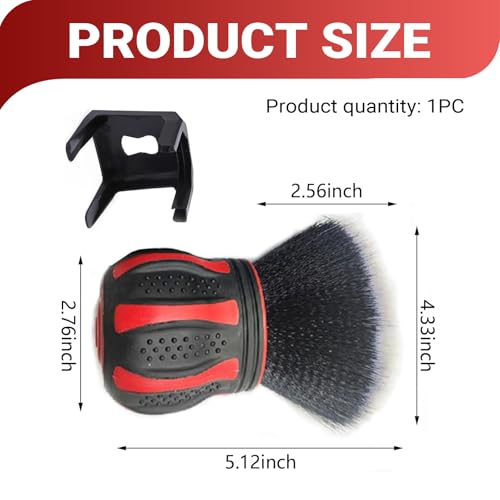 Car Detailing Brush, Automotive Ball-shaped Detail Brush, Ultra Soft Cleaning Brushes with Storage Rack, Universal Auto Interior Cleaning Tool, for Most Cars (Red) - color: Red