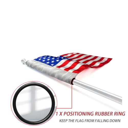 Motorcycle Flag 6x9 Motorcycle American Flag 6" x 9" Replacement Motorcycle US Flag Double Sided Sewing UV Coated Mini Flag