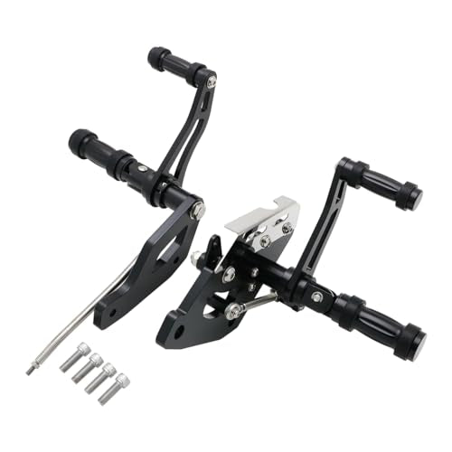 Motorcycle 4" Forward Controls Foot Pegs Footrests Shift Levers Linkages Kits Compatible with 2006-2023 Kawasaki Vulcan 900 VN900 Classic - color: Black A, size: VN900