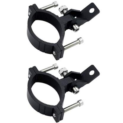 Motorcycle Spotlight Bracket, 2PCS Headlight Holder, Heavy-Duty Tube Clamp Mounting Bracket for 40mm-64mm ATV UTV Roll Bar (1.58-2.5 inch) - size: 1.58-2.5 inch