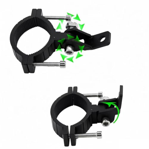 Heavy Duty Motorcycle Light Mount Bracket, Motorcycle Spotlight Bracket, Universal Fit for Motorcycle, ATV, UTV, Truck Auxiliary Lights - 2 Pack (1.58-2.5 INCH) - size: 1.58-2.5 INCH
