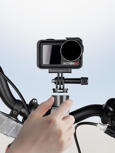 Flexible Mount Wrap Band Compatible with GoPro DJI Insta360 Action Cameras, Motorcycle Bike Handlebar Roll Bar Tube Clip Holder Accessories for Photography Video Recording, Silicone