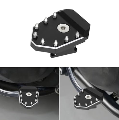 KLR650 Brake Pedal Black Rear Foot Extension Pedals Motorcycle Rear Pedals Footbrake Lever Pedal Enlarge Extension Pad Aluminum Alloy Compatible With KLR650 2008-2025 - color: Black