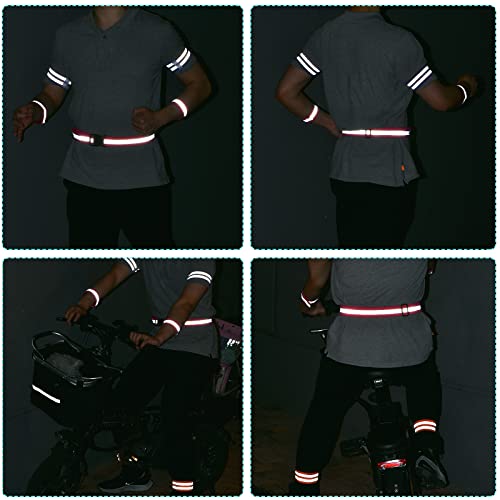 MECCANIXITY Reflective Bands for Arm - color: Blue, size: 14x2 Inch