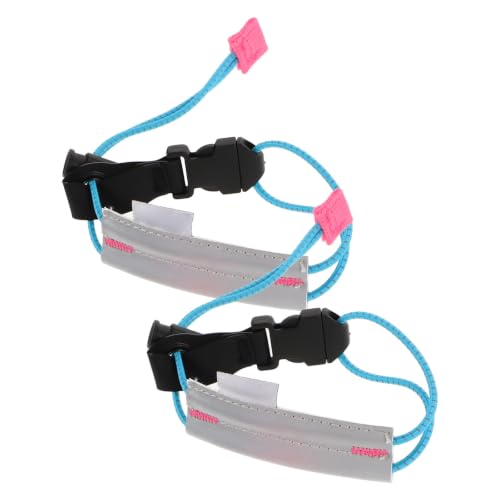 OSALADI 2 Pcs Reflective Pant Leg Straps for Night Running and Outdoor Cycling, High Visibility Safety Bands Made of Sturdy Polypropylene Fiber, Adjustable and Versatile Reflective Walking