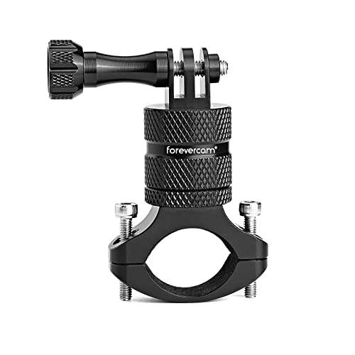 Forevercam Bike Handlebar Mount for Gopro Hero 13 12 11 10 9 8 DJI Osmo Insta360 AKASO and Other Action Camera Aluminum Motorcycle Handlebar Mount 360°Rotation