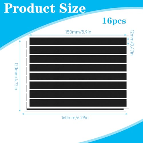 16PCS Black Reflective Tape, Motorcycle Helmet Decals Reflective Stickers for Helmet Motorcycle Helmets Stickers Night Visibility Safety Decal for Motorcycles Scooters Bike Helmets Stroller