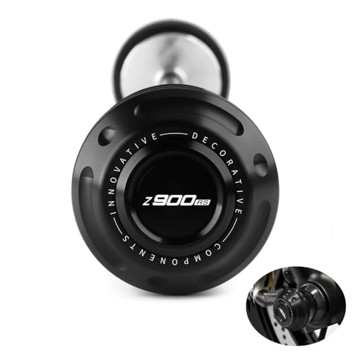 Motorcycle Front Wheel Axle Fork Slider Crash Protector Compatible With K.awasaki Z900RS 2018 2019 2020 2021 2022 2023 2024 2025 | Z900 RS RS900 ZR900 Accessories (Black) - color: black, size: Front