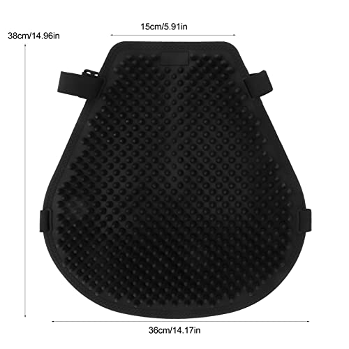 Motorcycle Gel Seat Cushion Shock Absorption Cooling Universal Black Seat Cover