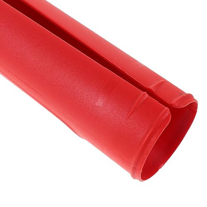 Motorcycle Front Fork Shock Absorber Covers Set, Red Plastic Fork Boots Guard for Dirt Bikes, Off-Road Protective Sleeve Replacement Parts