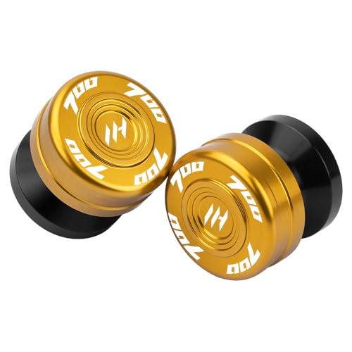 Motorcycle Swingarm Spools Slider -M6 For Tenere 700 (T7) (XTZ700) 2019-2025 CNC Aluminum Paddock Stand Bobbins Protects Rear Swingarm tenere 700 (t7) Accessories (Gold) - color: Gold