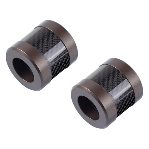 Advanblack Protek Machined CNC Alumium with Carbon Fiber Inlay Crash Bar Slider (Bronze CNC w/Carbon Inlay) - color: Bronze CNC w/ Carbon Inlay