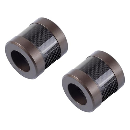 Advanblack Protek Machined CNC Alumium with Carbon Fiber Inlay Crash Bar Slider (Bronze CNC w/Carbon Inlay) - color: Bronze CNC w/ Carbon Inlay