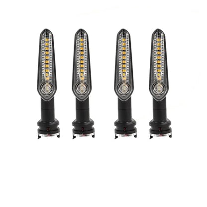 LED Turn Signal Light Running Water Lamp Compatible With YAMAHA MT07 Tenere 700 XJ6 FZ6 MT09 Tracer 900 MT10 MT03 FZ25 Indicator Directional(4pcs Flowing) - color: 4pcs Flowing
