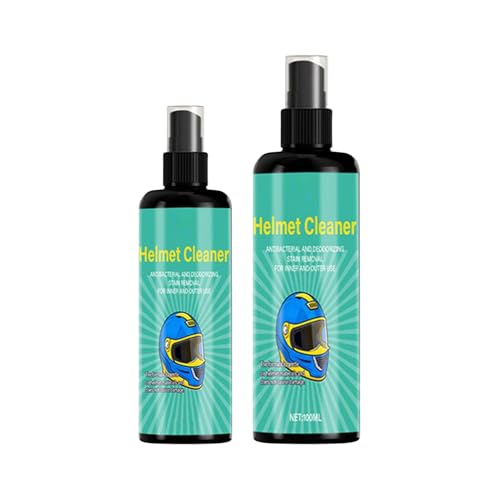 Motorcycle Helmet And Visor Cleaner, With Odor Elimination Formula, 50ml, Helmet Cleaning Spray, Quick Headgear Shine Spray, Stubborn Grime Removal, For Outdoor Activities, Commuting, Road, Long Rides