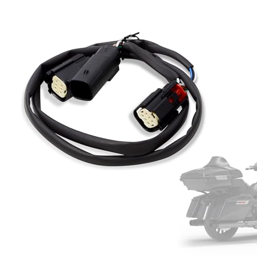 Tour Luggage Pack Quick Disconnect Wiring Harnesses,Plug-n- Play Power tap Harness for Harley Touring 14-24,for Road King, Road Glide, Street Glide, Electra Glide Standard and Select CVO - color: Black Quick Disconnect Trunk Harnesses