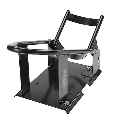 VEVOR Motorcycle Wheel Chock, Max. 1800 lbs Heavy Duty Motorcycle Stand, with 3 Adjustable Holes, Durable Steel Motorbike Front Tire Bracket, Fits 15"-21" Wheels, Work with Off-Road and Regular Bikes