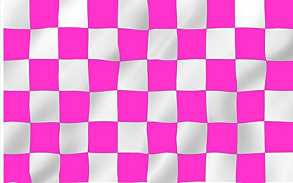 5 PK Pink and White Checker Replacement Safety Flag ATV Bicycle Motorcycle Razor UTV …