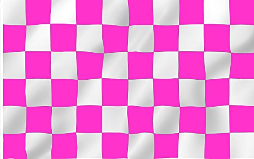 5 PK Pink and White Checker Replacement Safety Flag ATV Bicycle Motorcycle Razor UTV …