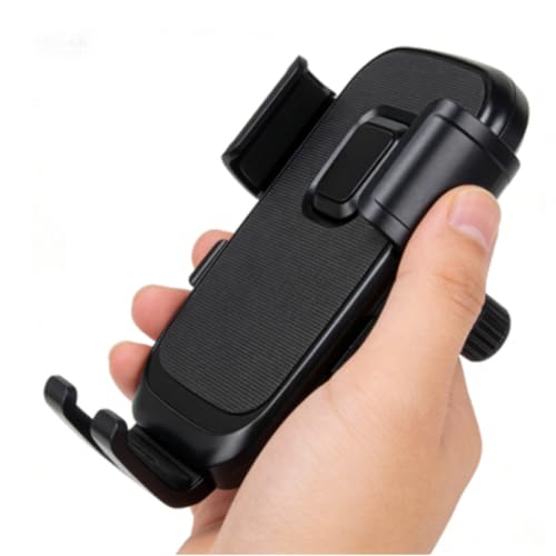 Motorcycle Phone Mount - [Dual Shock Absorbers] [Metal Adjustable Arm] | Bicycle Handlebar Phone Holder, Fits iPhone 16/15/14/13 Pro Max, 4.7-6.7 Inch Phones