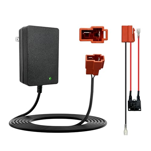 6 Volt Battery Charger for Kids Electric Car, Compatible with MINNIE MOUSE, BMX X6, Wal-Mart, Moto ATV Quad Car for Kid, Replacement Parts for Ride on Toys Kid TRAX Charger with Wire Harness Connector - size: Charger Kit