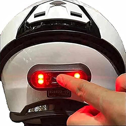 LED Motorcycle Helmet Light, Bike Bicycle Rear Red Safety Light, Helmet Light, Warning Tail Lights, Helmet Light for Night Riding with USB Chargeable Cable Small - style: Helmet Light- Version 1