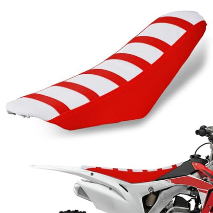 Dirt Bike Seat Cover Motorcycle Gripper Cushion Cover Universal for CRF XR RX RR All Most Dirt Pit Bikes Enduro Red - color: Red