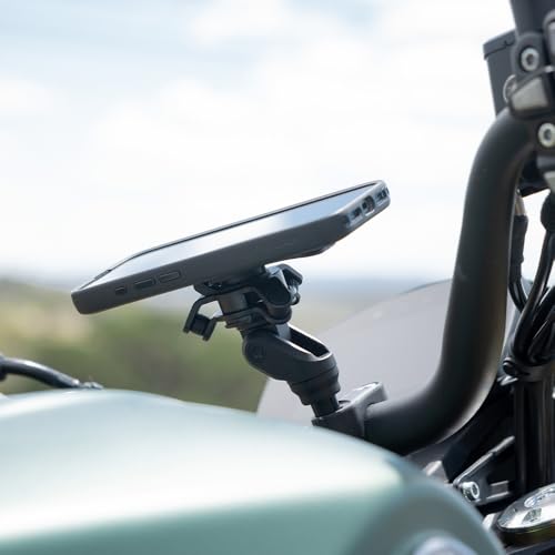 Quad Lock Handlebar Clamp PRO Motorcycle Phone Mount with Vibration Dampener and MAG Phone Case for Pixel 9/9 Pro - size: Pixel 9/9 Pro