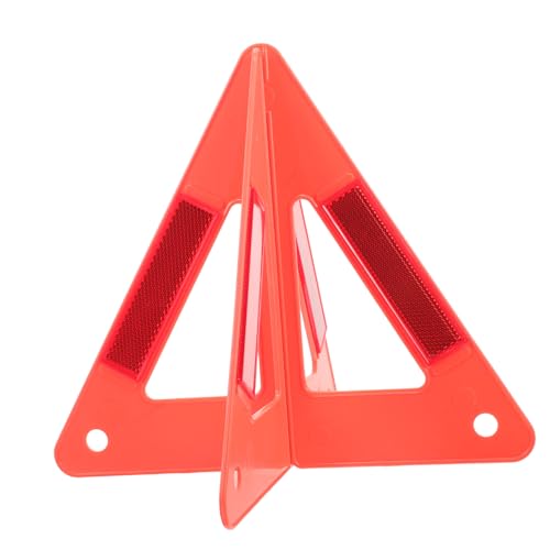 1Set Roadside Safety Reflective Triangle Durable Car Warning Sign for Emergencies Lightweight Portable Reflective Safety Tool for Road Construction Vehicle Breakdown