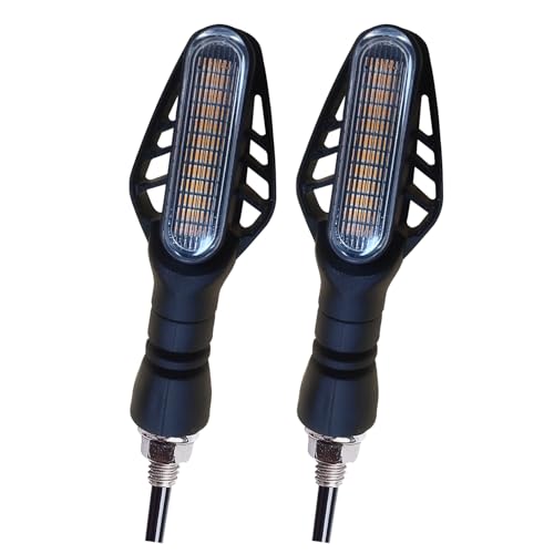 Motorcycle Mini Indicators High Brightness Sequential Flowing Turn Signal Lights For DC12V Motorbike Scooter Off Road (Pack of 2) - size: 3.4Inch (Pack of 2PCS)