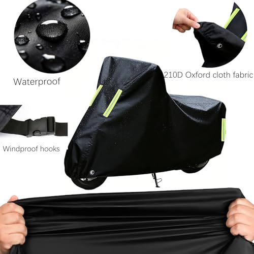 Outdoor Motorcycle Cover for Yamaha Zuma 50 2010-2011,Motorcycles Vehicle Cover,All Season Waterproof Protection - Protect Against Dust, Debris, Rain and Weather - size: for Zuma 50 2010-2011