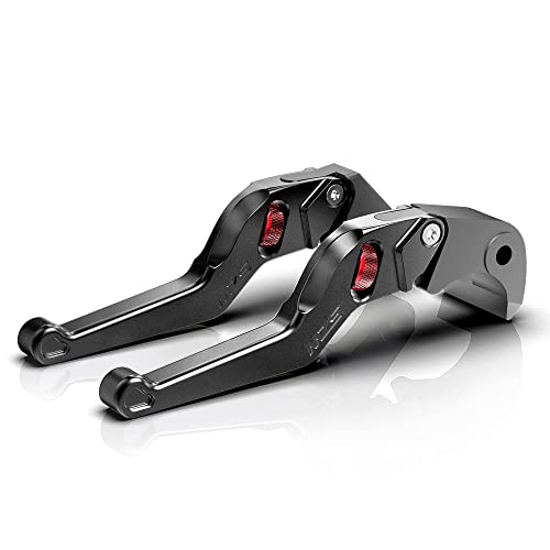 MZS Black Motorcycle Brake Clutch Levers Wheel Adjustable Short Compatible with GROM MSX125 14-26 / CBR250R 11-15 / CBR300R CB300F 14-22 / CB300R 18-25 / CBR500R CB500F CB500X 13-21 / Monkey 18-25 - color: Black, size: GROM/CBR300R/CB300F/CBR500R/CB500F/M