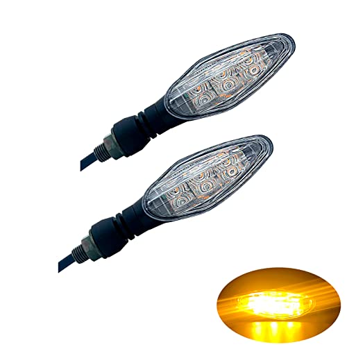 LED Turn Signal Light E-MARK Vehicle Inspection 2pcs set Motorbike Universal High brightness DC12V - color: Clear / 2pcs, size: Model 2