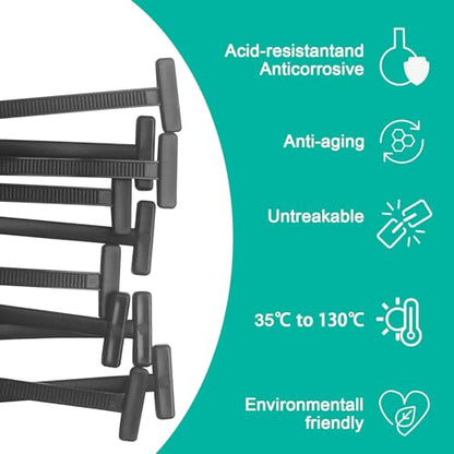 150Pcs Nylon Universal Cable Tie Buckle - New Multifunctional Nylon Zip Ties, Heavy Duty Plastic Rivet T Zip Ties Style, for Daily Maintenance And Fixing Of Automobiles