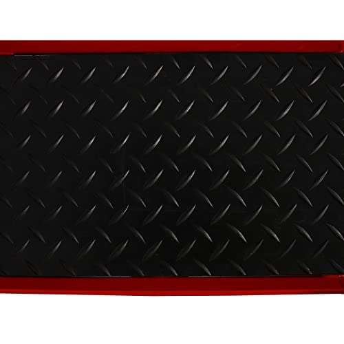 Motorcycle Center Stand Move Dolly with 360 Degree Casters, Motorcycle Scooter Mover for Workshop, Display Room and Home Garage, 500 lb Weight Capacity, Red