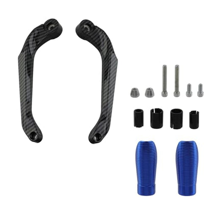 Modengzhe Dirt Bike Hand Guards,Motorcycle Brake Clutch Lever Guards Bar End Handguard Motorcycle Handlebar Protector Blue,Sets of 2