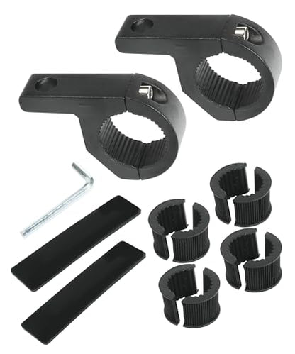 Bylikeho 2PCS Light Bar Mounts, Car Accessories 0.75" 1" 1.25" Bull Bar Mounting Brackets for Car Motorcycle