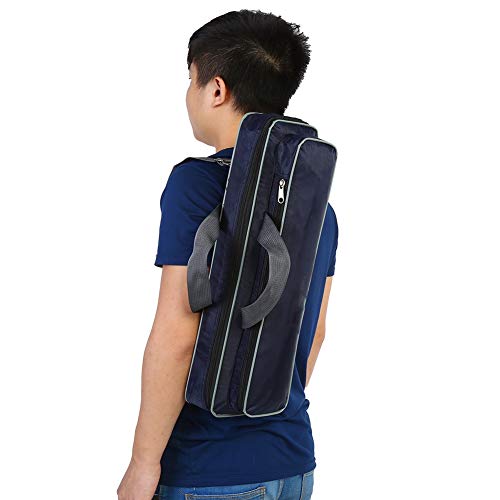 Fishing Lure Box,Portable Fishing Rod Case Carrier with Reel Storage - Travel Tackle Bag Backpack with Adjustable Strap