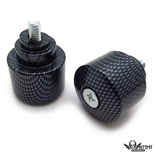 Bar Ends Carbon Compatible with 2001-2013 Hond GoldWing GL1800/ 1998-2013 Hond VFR800 NOLOGO - color: Carbon Fiber, size: Classic
