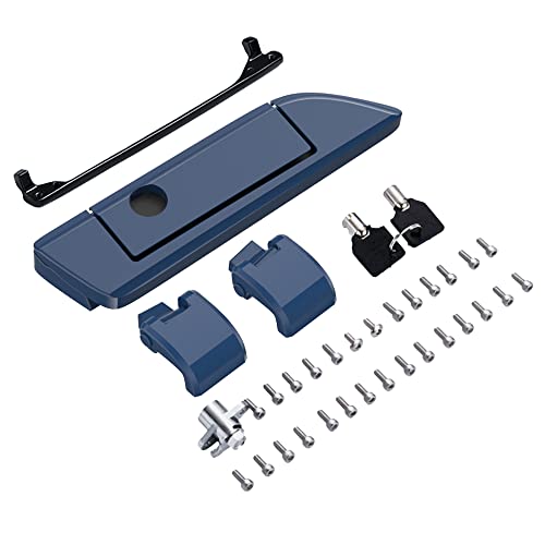 Moto Onfire Billiard Blue Harley Tour Pack Latches Hinges Fit for AB Harley/Davidson Touring Razor Chopped King Tour Pak - color: Billiard Blue