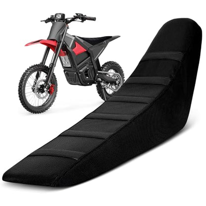 Ebike Seat Cover for Yozma IN10 Tutto Tuttio Soleil 01 Tutti Electric Dirt Pit Bike Motorcycle Non-Slip Soft Cushion Black - color: deep black background black stripes