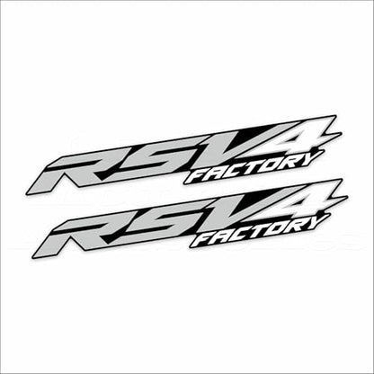 Motorcycle Rear Fairing Reflective Sticker Decals- Waterproof Decal Compatible with Aprilia RSV4 2021-2024 (Gray-White) - color: Gray-white