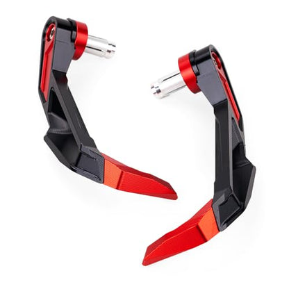 CNC Motorcycle Handguards Brake Clutch Lever Guards Protector Compatible with GSXS 750 GSXS 1000 F GSX S 125 GSX-S 1000GT 1000GX Accessories (Red) - color: Red