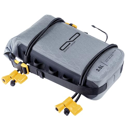 Giant Loop Fender Bag + Number Plate Bag, 3.5 liters of Packable Volume Waterproof Storage Pouch for Essential Items, Ideal for Enduro, Dirt Bike, Snowbike (Gray) - color: Gray