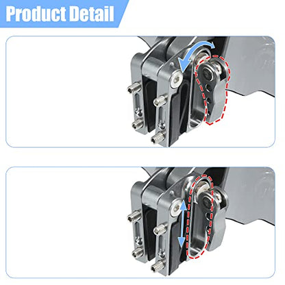 Motoforti 28cm Motorcycle Windshield Motorcycle Wind Deflector Gray Lens Adjustable Clip Windshield Extension Universal Fit for Most Motorcycle Scooter