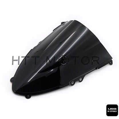 HTTMT- Black Double Bubble Windscreen Windshield For 2012-2014 DUCAT 899/1199 [P/N: CFP-2310-3-CL] - color: Black