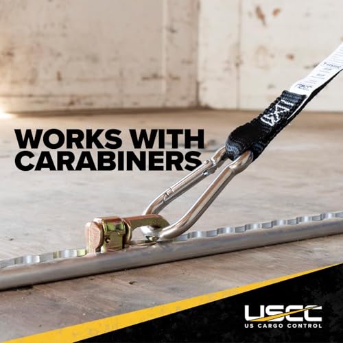 US Cargo Control L Track Double Stud Fitting (20 Pack) 5,000 Pounds Break Strength, Use with L Track Rails in Truck Bed or Trailer to tie Down ATV, Motorcycle, Automatic Locking with Spring Release - size: 20 units