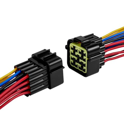 16 Pin Waterproof Connector,Waterproof Electrical Car Auto Wire Connector,16AWG Male Female Quick Disconnect Wire Connectors for Car Truck Motorcycle Marine Boat(1pairs) - size: 16pin way