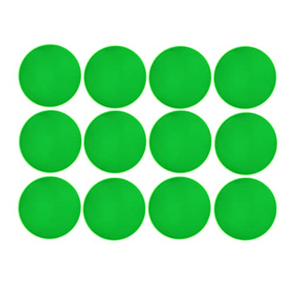Customizable Reflective Helmet Strips - Reflective Tape & Stickers for Hardhats - Waterproof High Visibility - 12pc - color: Green Round